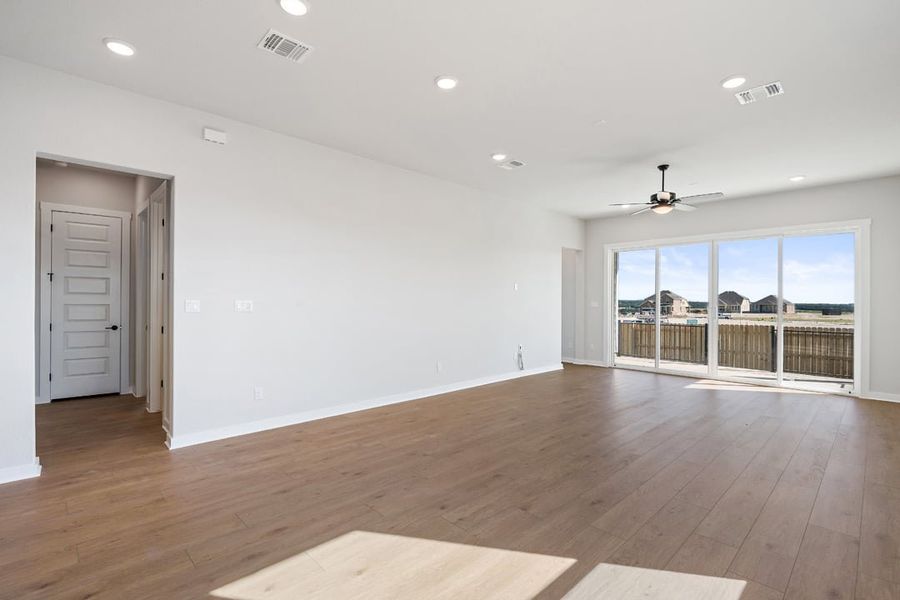 Spacious, unfurnished interior of a new home in Arbor Collection at Lariat, Liberty Hill (Image 23). Spacious, unfurnished interior of a new home in Arbor Collection at Lariat, Liberty Hill (Image 23).