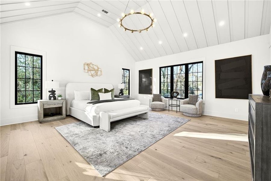 Furnished interior view inside a new home in , Atlanta (Image 33).