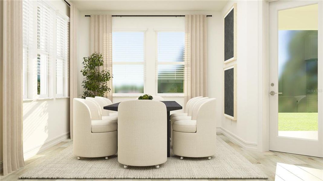 Furnished interior view inside a new home in Two Rivers: The Estates, Zephyrhills (Image 8).