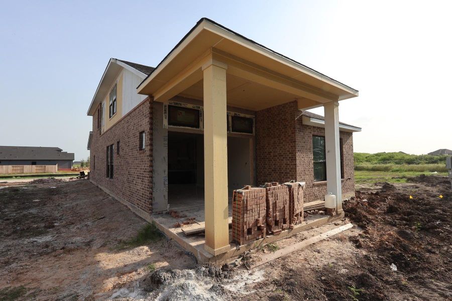 In-progress construction of a new home in Sienna - Grove Collection, Missouri City, TX (Image 9).
