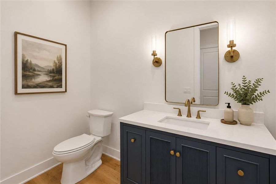 Furnished interior view inside a new home in , Marietta (Image 34).