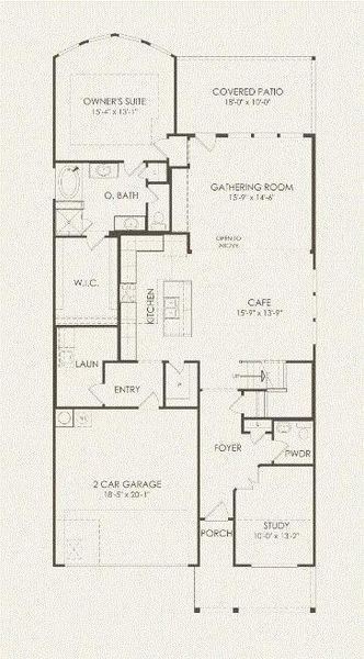 Pulte Homes, Riverdale floor plan