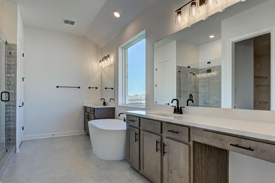 Representative furnished interior of a home built from the Kerrville by Ashton Woods in The Heritage at Saddlebrook Ranch 70's, Schertz (Image 8).