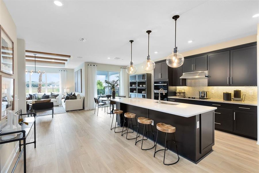 Model Home Design Only. Pictures and furnishings are for illustrative purposes only. Elevations, colors and options may vary. Furniture is for model home staging only.