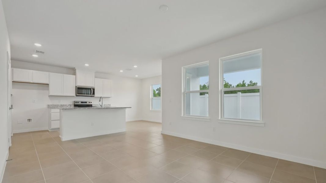Kitchen of the Coronado - End at Cyrene at Harmony located in St Cloud FL by DRB Homes Kitchen of the Coronado - End at Cyrene at Harmony located in St Cloud FL by DRB Homes