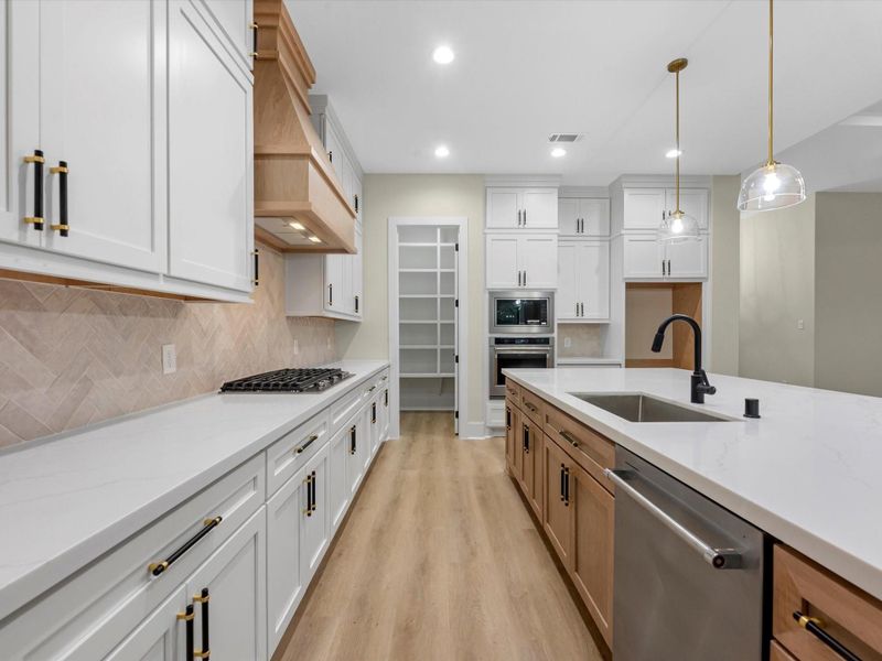 Furnished interior view inside a new home in , New Waverly (Image 6). Furnished interior view inside a new home in , New Waverly (Image 6).