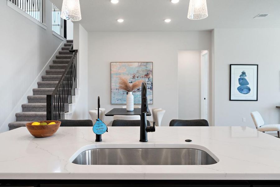 Furnished interior view inside a new home in Park Collection at Lariat, Liberty Hill (Image 13). Furnished interior view inside a new home in Park Collection at Lariat, Liberty Hill (Image 13).