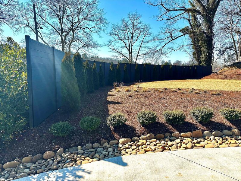 Recent improvements include a newly installed private, sound-mitigating fence.