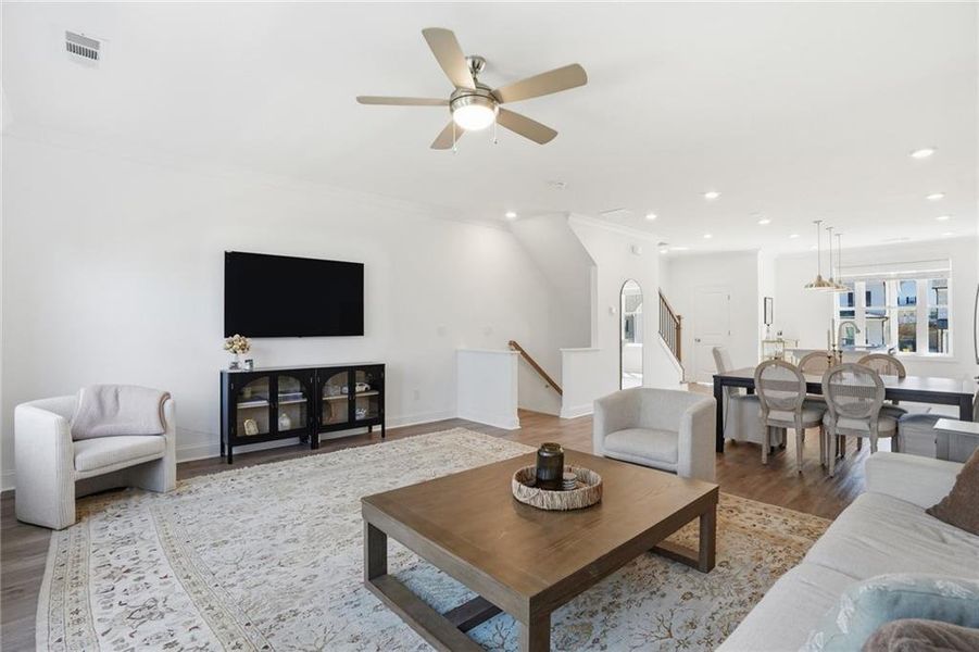 Furnished interior view inside a new home in , Cumming (Image 6).