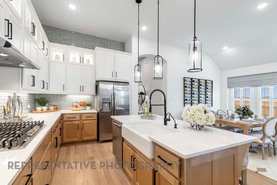 Furnished interior view inside a new home in Wolf Ranch: 46ft. lots, Georgetown (Image 8).