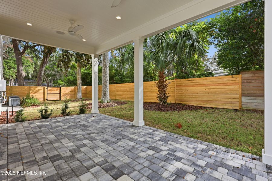 Exterior details and patio area of a home in , Neptune Beach (Image 33). Exterior details and patio area of a home in , Neptune Beach (Image 33).