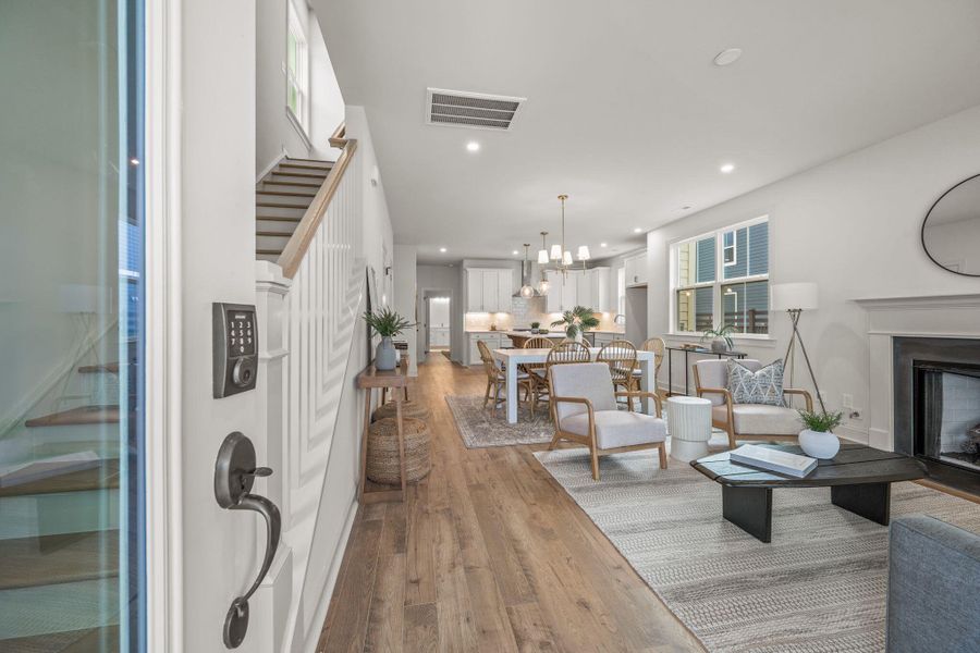 Furnished interior view inside a new home in , Summerville (Image 11).