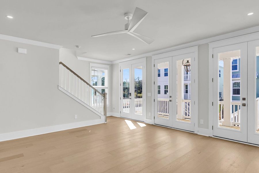 Spacious, unfurnished interior of a new home in Miller's Crossing, Johns Island (Image 13). Spacious, unfurnished interior of a new home in Miller's Crossing, Johns Island (Image 13).
