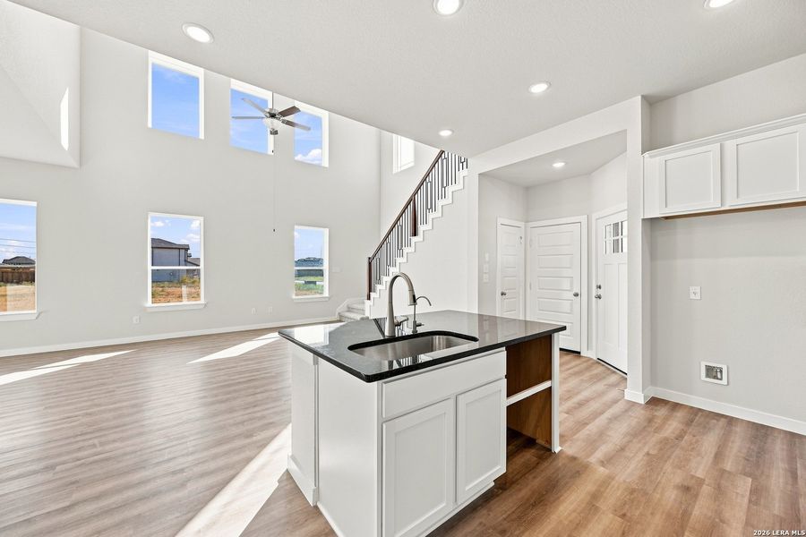 Furnished interior view inside a new home in Red Hawk Landing, San Antonio (Image 11).