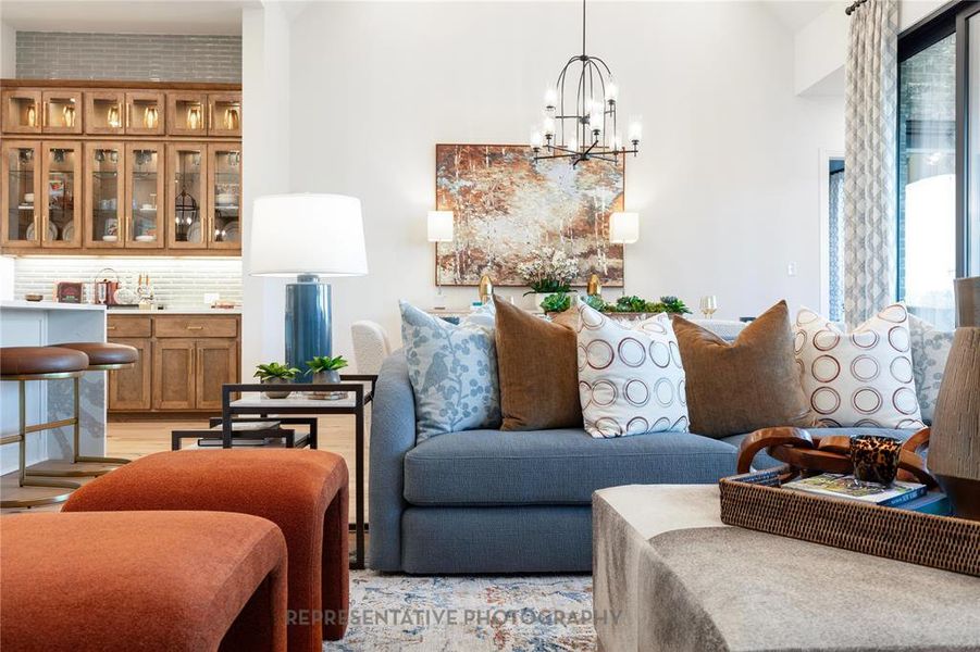 Furnished interior view inside a new home in Canyon Creek Estates, Sherman (Image 23).
