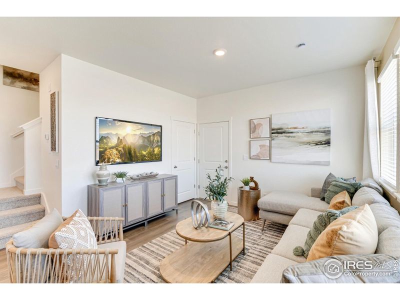 Furnished interior view inside a new home in Revere at Johnstown, Johnstown (Image 6). Furnished interior view inside a new home in Revere at Johnstown, Johnstown (Image 6).