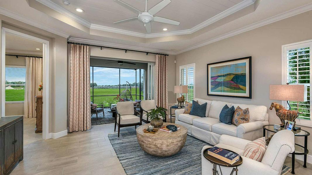 Furnished interior view inside a new home in Windward Real Estate and Homes for Sale in Sarasota, FL - Neal Communities, Sarasota (Image 15).