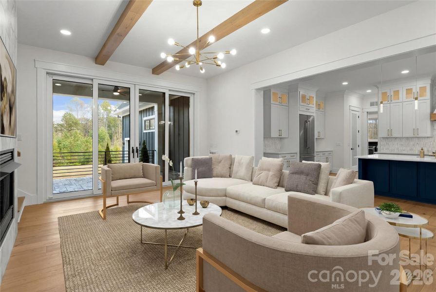 Furnished interior view inside a new home in , Mint Hill (Image 10).