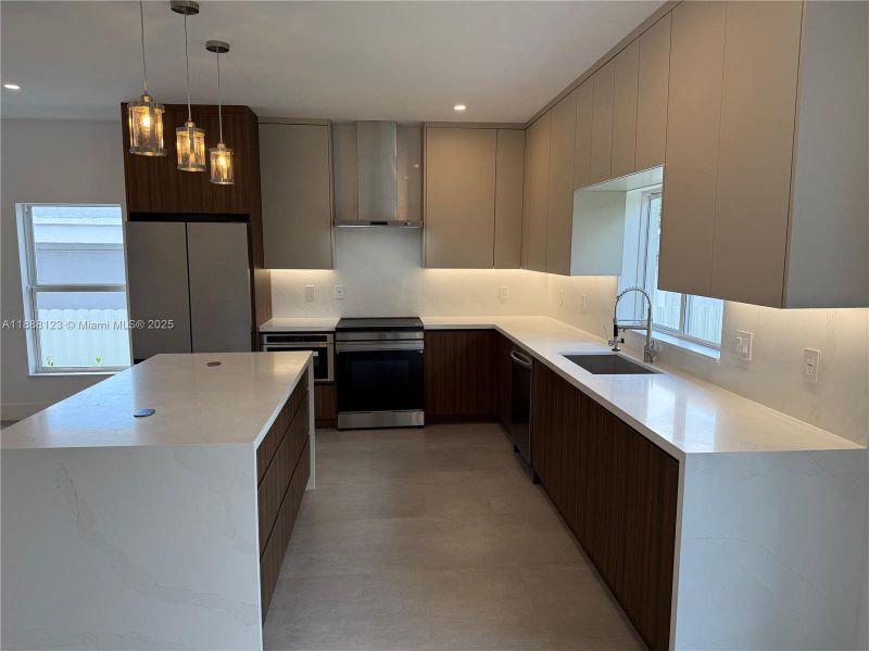 Furnished interior view inside a new home in , Miami (Image 13).