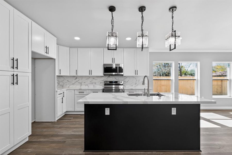 Furnished interior view inside a new home in , Cleveland (Image 11).