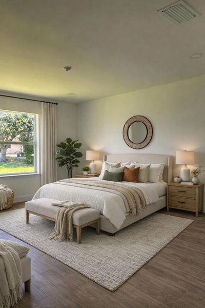 Serene and cozy master bedroom retreat