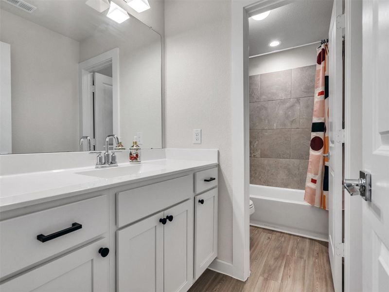 Furnished interior view inside a new home in Sunterra, Katy (Image 17). Furnished interior view inside a new home in Sunterra, Katy (Image 17).