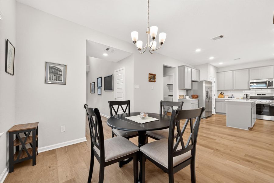 Furnished interior view inside a new home in Mill Creek Trails, Magnolia (Image 12).