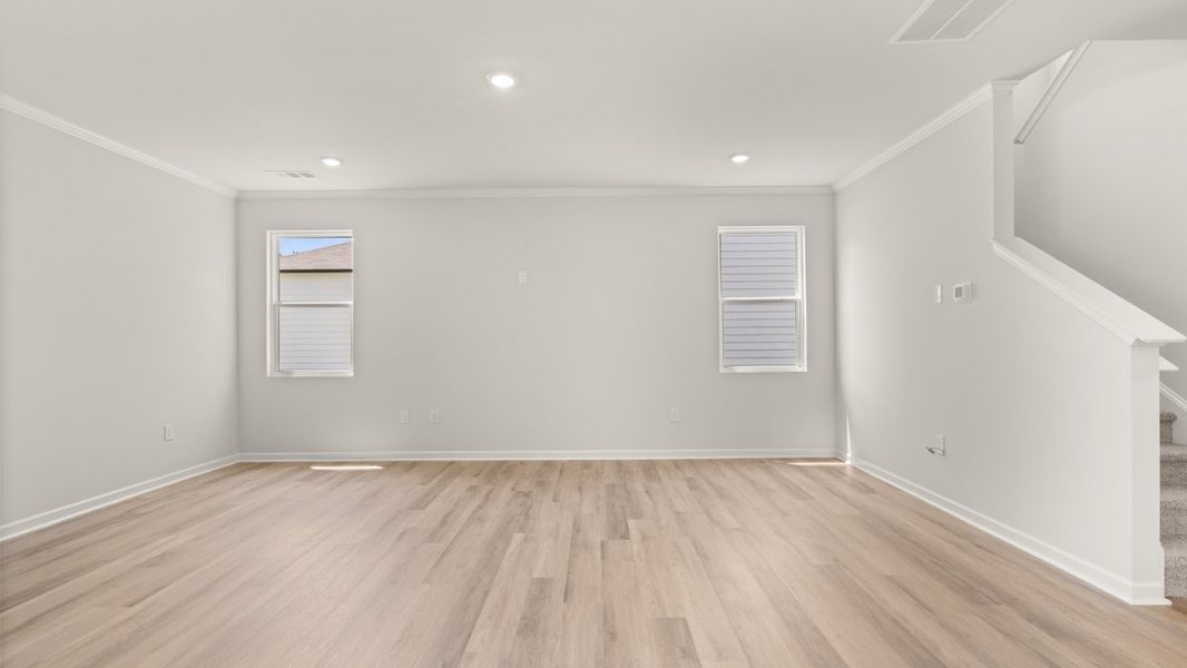 Representative unfurnished interior of a home built from the Baker ll by D.R. Horton in Braselton Village, Braselton (Image 16).