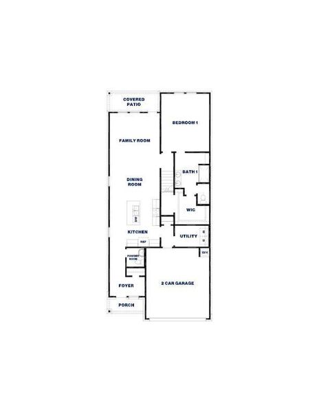 2D floor plan layout of this home in Venetian Pines, Conroe, TX (Image 3).
