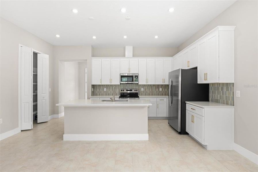 Furnished interior view inside a new home in Gray Hawk at Hole Two, Daytona Beach (Image 15).