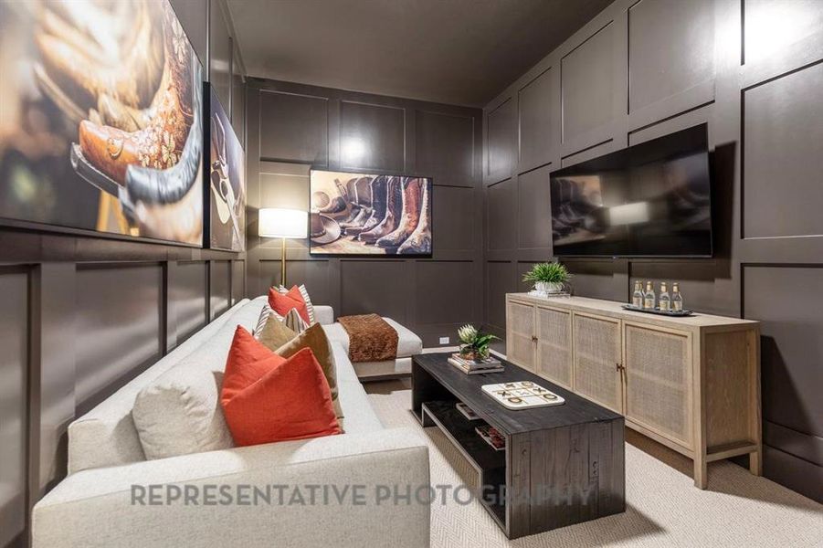 Furnished interior view inside a new home in Wildflower Ranch, Dish (Image 20).