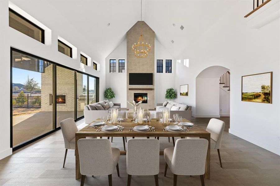 Furnished interior view inside a new home in Fields 60', Frisco (Image 7). Furnished interior view inside a new home in Fields 60', Frisco (Image 7).