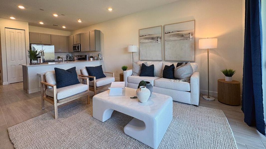 Furnished interior view inside a new home in Delray Trails: The Villas, Delray Beach (Image 8).