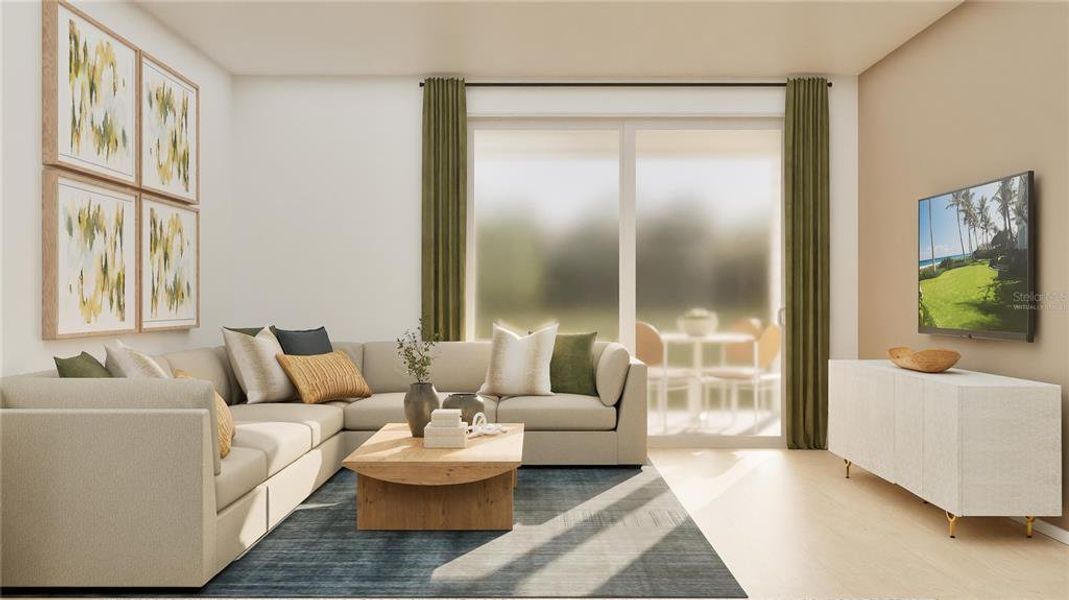 Furnished interior view inside a new home in , Clermont (Image 12).