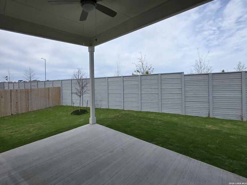 Exterior details and patio area of a home in Saddlebrook Ranch, Schertz (Image 3).
