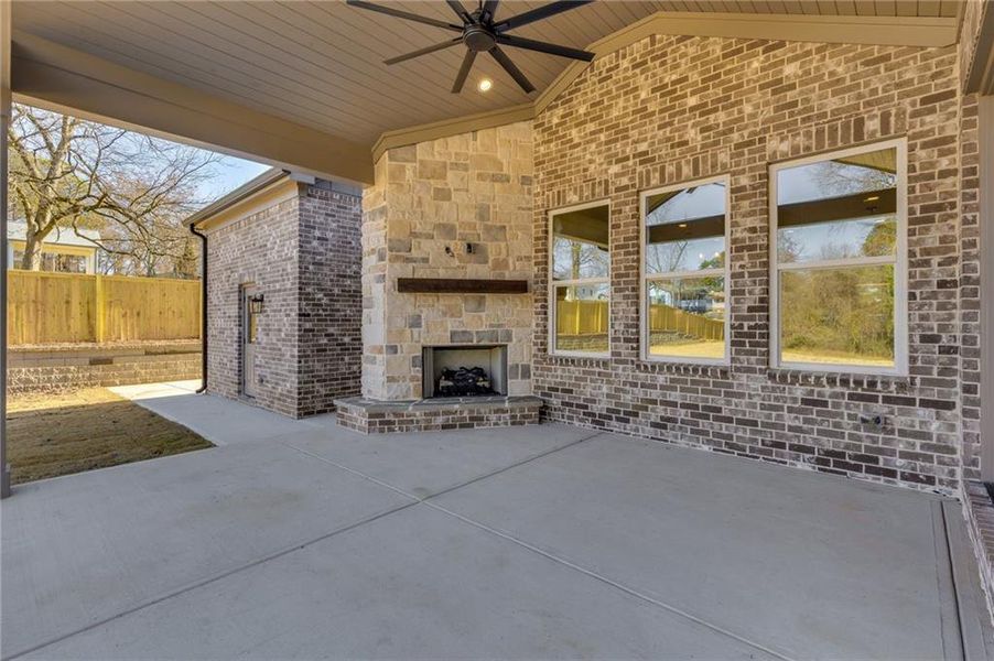 Exterior details and patio area of a home in , Buford (Image 27).