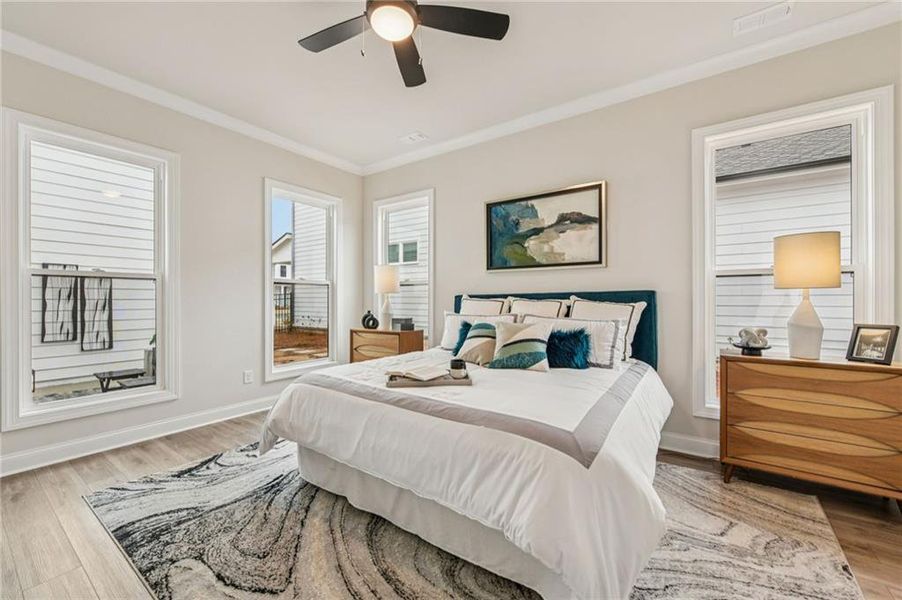 Furnished interior view inside a new home in Waterhaven, Cumming (Image 6).