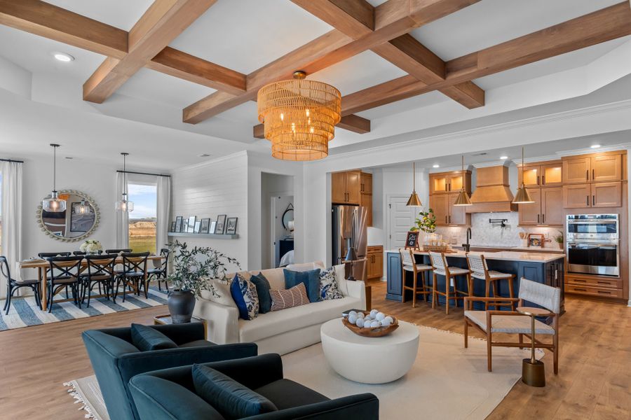 Representative furnished interior of a home built from the The Surfrider by Chesapeake Homes in Coastal Club of the Carolinas, Calabash (Image 28).