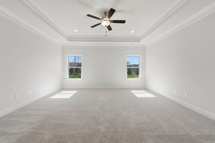 Representative unfurnished interior of a home built from the Cosmopolitan by Keystone Homes NC in Weybridge, Burlington (Image 99). Representative unfurnished interior of a home built from the Cosmopolitan by Keystone Homes NC in Weybridge, Burlington (Image 99).
