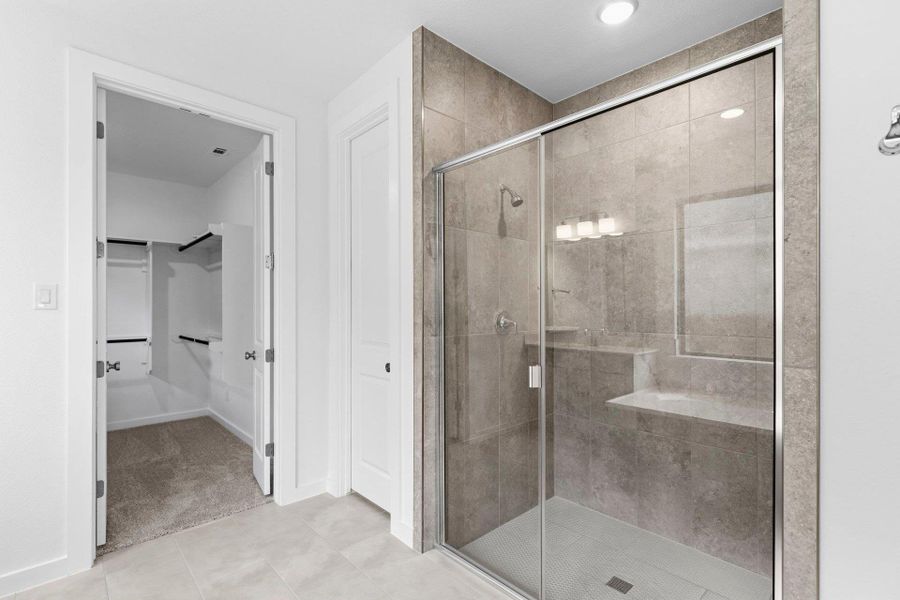 Walk-in shower in Primary Bath