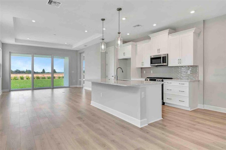 Furnished interior view inside a new home in Cresswind at Lake Harris, Tavares (Image 9).