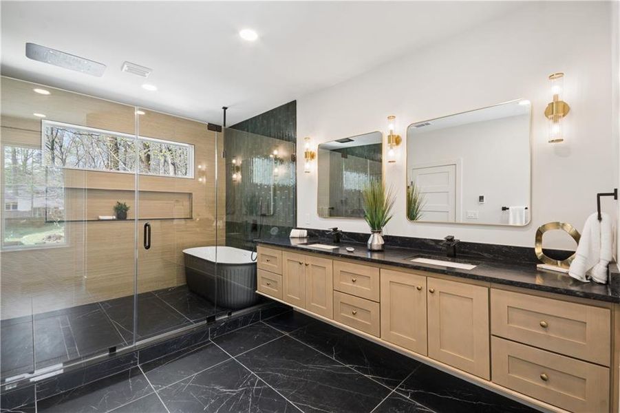 Furnished interior view inside a new home in , Atlanta (Image 26).