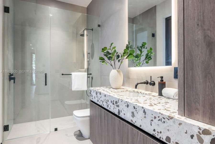 Furnished interior view inside a new home in , Miami Shores (Image 11).