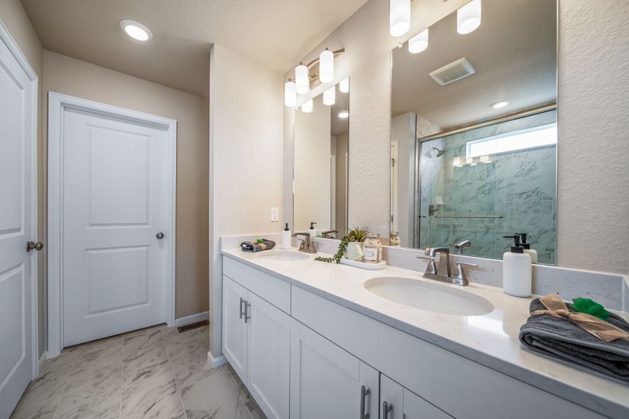 Furnished interior view inside a new home in Green Valley Ranch, Aurora (Image 21).