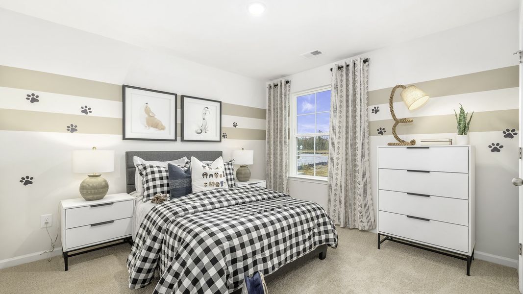 Representative furnished interior of a home built from the Hayden by D.R. Horton in Brookhaven, Greensboro (Image 23).