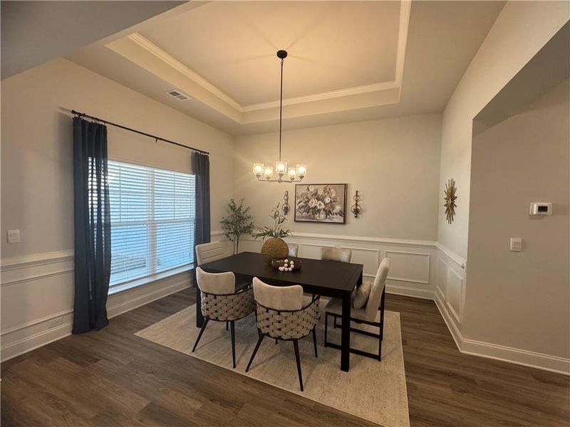 Furnished interior view inside a new home in The Fields of Walnut Creek, Pendergrass (Image 6).