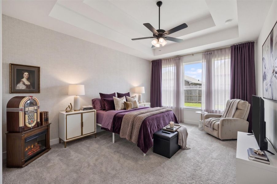 Main bedroom Digitally Staged