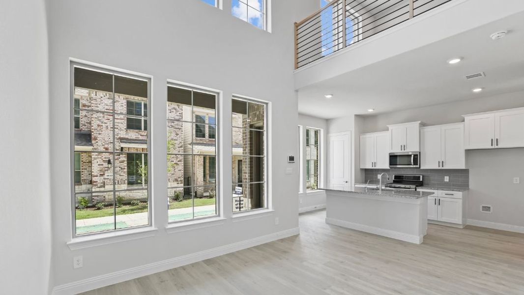 Furnished interior view inside a new home in The Avenue, Allen (Image 7). Furnished interior view inside a new home in The Avenue, Allen (Image 7).