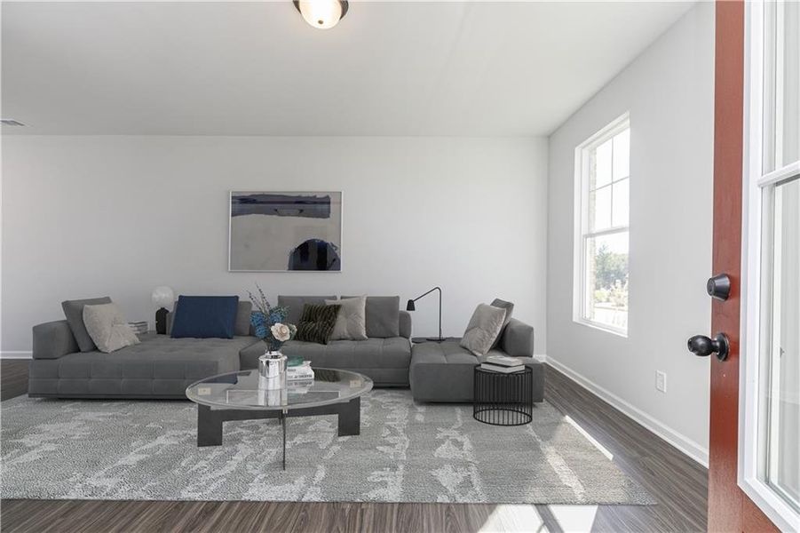 Furnished interior view inside a new home in Riverside Ridge, Lawrenceville (Image 10).