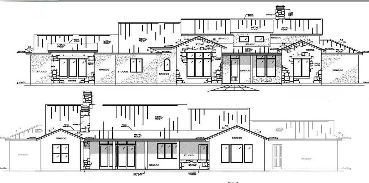 Exterior rendering of this home design in , Kerrville, TX (Image 3).